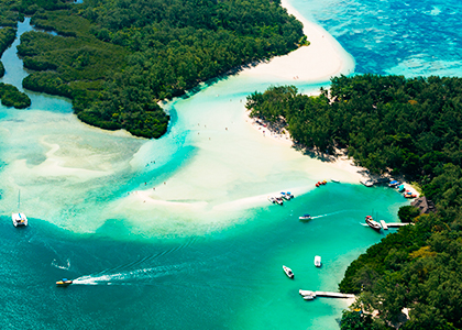 Mauritius hvide sandstrande