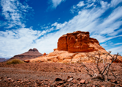 Landskab i Damaraland, Namibia