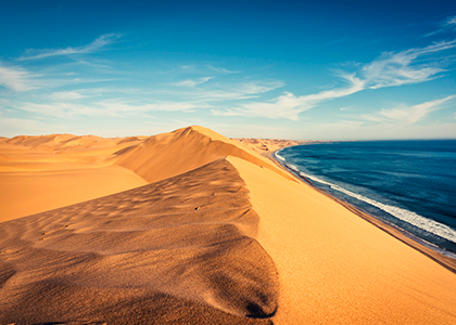 Namibias ørken ved Swakopmund