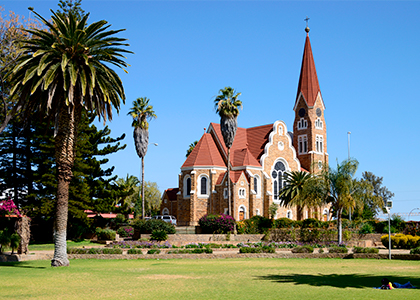 Kirke i Namibias hovedstad Windhoek