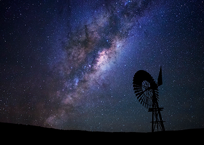 Mælkevejen fra Karoo Desert