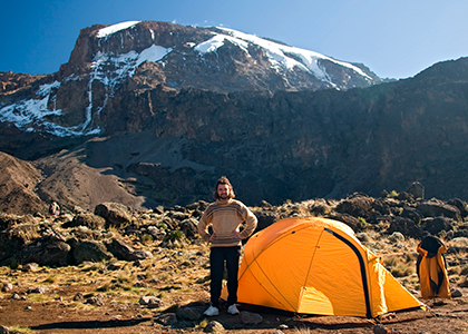 Barranco Hut camp på Mount Kilimanjaro