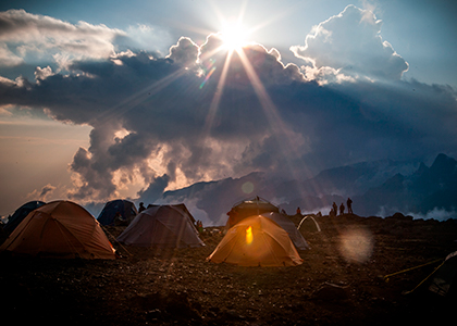 Shira camp på Mount Kilimanjaro