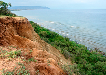 Lake Albert i Uganda